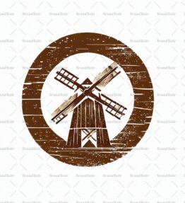 Rustikale Windmühle